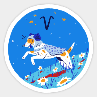 Good Boy Astrology Society - Aries Front And Back Sticker